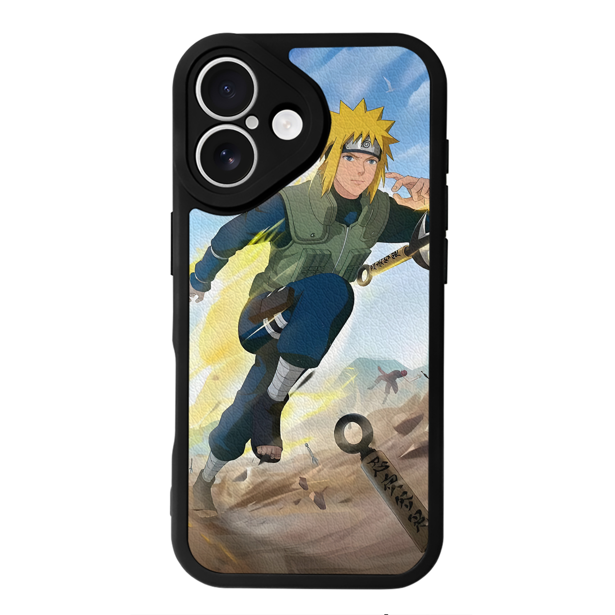 （画像用） NARUTO -ナルト- NARUTO -ナルト- 疾風伝 【iPhone 16シリーズ対応】シリコンスマホケース（レザー調） 材質：シリコン